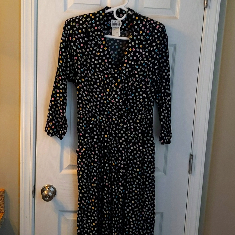 Vintage 80s Polka dot Dress